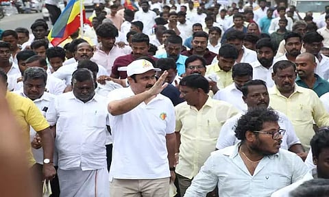 இரண்டாம் நாள் நடை பயணத்தை தொடங்கினார் அன்புமணி ராமதாஸ்