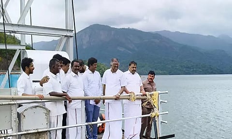 காரையாறு வனப்பகுதியில் அமைச்சர் ராஜகண்ணப்பன் ஆய்வு