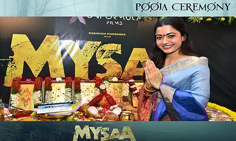 ராஷ்மிகாவின் "மைசா" படப்பிடிப்பு பூஜை