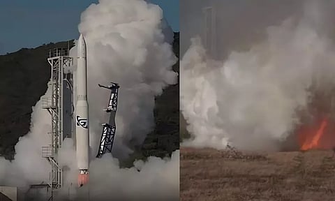 விண்ணில் ஏவப்பட்ட 14 வினாடிகளில் வெடித்துச் சிதறிய ராக்கெட்