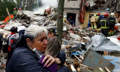 உக்ரைன் மீது ரஷியா ஏவுகணை தாக்குதல்; 16 பேர் பலி