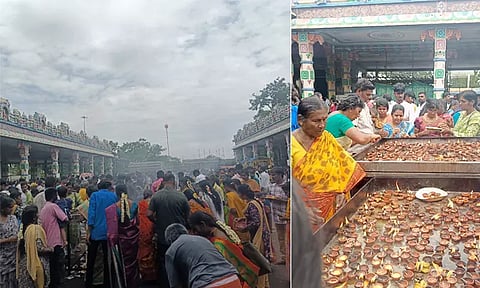 ஆடிப்பெருக்கு: பண்ணாரி மாரியம்மன் கோவிலில் பக்தர்கள் வருகை அதிகரிப்பு