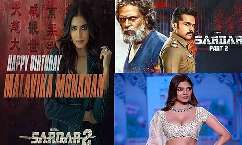 மாளவிகா மோகனனுக்கு பிறந்தநாள் வாழ்த்து தெரிவித்த "சர்தார் 2" படக்குழு