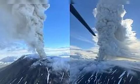 ரஷியாவில் 600 ஆண்டுகளுக்கு பிறகு வெடித்த எரிமலை