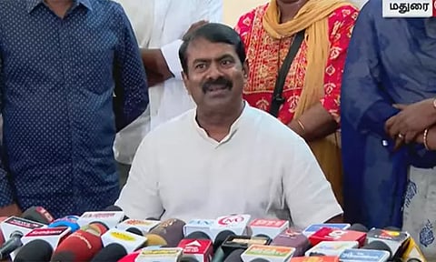 பேயை விவாகரத்து செய்துவிட்டு மக்கள் பிசாசை திருமணம் செய்கிறார்கள் - திமுக, அதிமுக மீது சீமான் விமர்சனம்