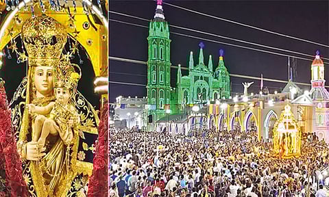 தூத்துக்குடி பனிமய மாதா திருவிழாவில் சப்பர பவனி கோலாகலம்: ஆயிரக்கணக்கான மக்கள் பங்கேற்பு