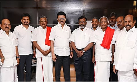 முதல்-அமைச்சர் மு.க.ஸ்டாலின் உடன் பேசியது என்ன..? - கூட்டணி கட்சி தலைவர்கள் விளக்கம்