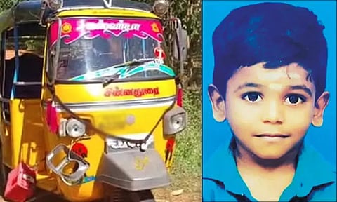 நாய் குறுக்கே வந்ததால் தலைக்குப்புற கவிழ்ந்த ஆட்டோ.. சிறுவனுக்கு நேர்ந்த கொடூரம்