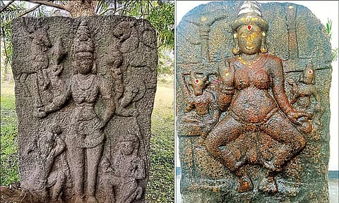 திண்டிவனம், செஞ்சி பகுதியில் 1,200 ஆண்டுகள் பழமைவாய்ந்த பல்லவர் கால சிற்பங்கள் கண்டெடுப்பு