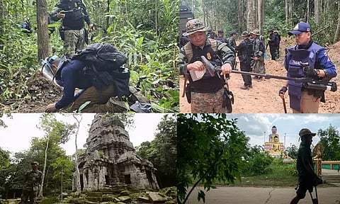 கம்போடியா எல்லையில் கண்ணிவெடியில் சிக்கி தாய்லாந்து ராணுவ வீரர்கள் 3 பேர் படுகாயம்