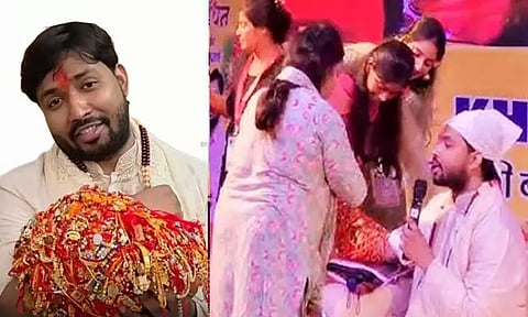 பீகார்: ஆசிரியர் கையில் 15,000 ராக்கிகளை கட்டிய மாணவிகள்..!