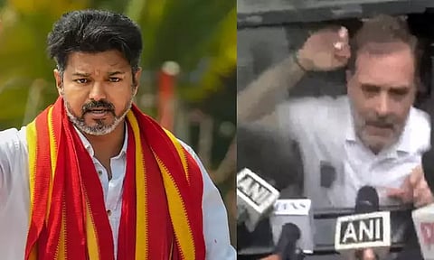ராகுல் காந்தி கைது: த.வெ.க. தலைவர் விஜய் கண்டனம்
