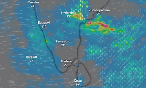 வங்கக் கடலில் உருவானது காற்றழுத்தத் தாழ்வுப் பகுதி