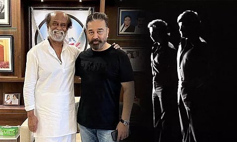 Actor Kamal Haasan congratulates Rajinikanth on his 50th year in cinema