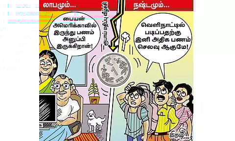 வலுவிழக்கும் இந்திய ரூபாயின் மதிப்பு