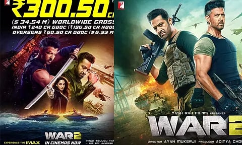 5 நாட்களில் ரூ 300 கோடி வசூலித்த “வார் 2”