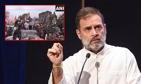 கான்ஸ்டபிள் மீது வாகனம் மோதிய விவகாரம்; ராகுல் காந்தியின் வாகன ஓட்டுநருக்கு எதிராக எப்.ஐ.ஆர். பதிவு