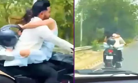 பைக்கில் காதல் ஜோடி உல்லாச பயணம்: போலீசார் செய்த தரமான சம்பவம்