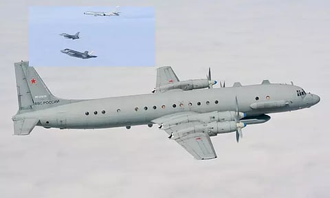 அமெரிக்க எல்லை அருகே பறந்த ரஷிய உளவு விமானம்; பரபரப்பு சம்பவம்