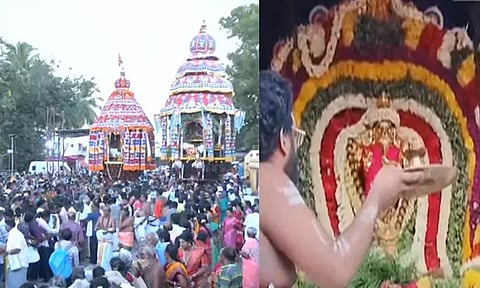 பிள்ளையார்பட்டியில் தேரோட்டம்: ஆயிரக்கணக்கான பக்தர்கள் பங்கேற்பு