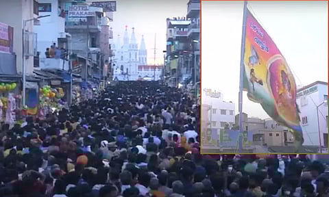 வேளாங்கண்ணி மாதா கோவில் திருவிழா கொடியேற்றம்: லட்சக்கணக்கான பக்தர்கள் குவிந்தனர்