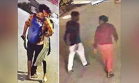 நள்ளிரவில் நடுரோட்டில் வாலிபர்களை கட்டியணைத்து இளம்பெண்கள் முத்தமழை - திருப்பூரில் பரபரப்பு