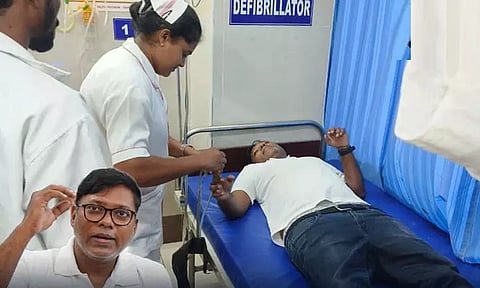 உண்ணாவிரத போராட்டத்தில் ஈடுபட்ட சசிகாந்த் எம்.பி.க்கு உடல்நலக்குறைவு; மருத்துவமனையில் அனுமதி