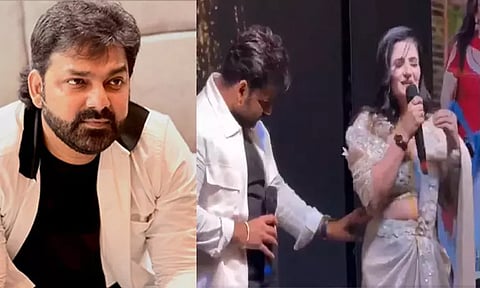 The actor apologized for behaving inappropriately towards the actress on stage.