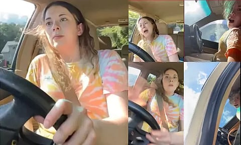 'என் மீது மோது’ என டிக்டாக்கில் பாடல் பாடிக்கொண்டே கார் ஓட்டி விபத்தில் சிக்கிய மாணவி; வைரல் வீடியோ