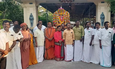 முக்கடல் சங்கமம் மகா சமுத்திர தீர்த்த ஆரத்தி: கன்னியாகுமரியில் நடராஜர் வாகன பவனி