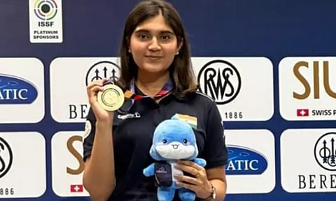 உலக தடகள சாம்பியன்ஷிப்: தங்கம் வென்ற இந்திய வீராங்கனை