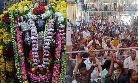 சிறப்பு அலங்காரத்தில் சொர்ண ஆகர்ஷண பைரவர்