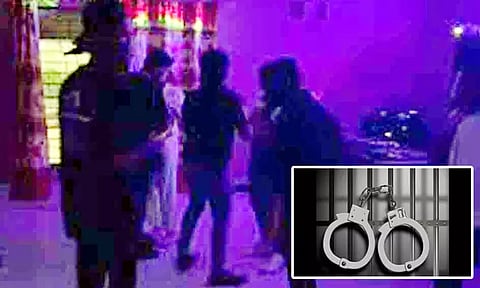 தனியார் பண்ணை வீட்டில் நிர்வாண நடன நிகழ்ச்சிக்கு ஏற்பாடு செய்த 6 பேர் கைது