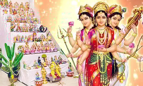 நவராத்திரி கொலு பொம்மைகள் வைக்கும் முறை