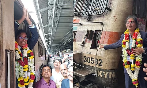 இந்தியாவின் முதல் பெண் ரெயில் ஓட்டுநர் பணி ஓய்வு