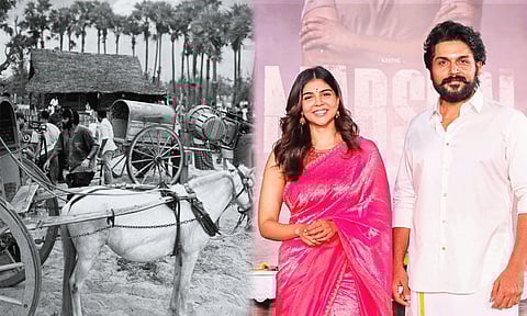 ‘மார்ஷல்’ படத்துக்காக ராமேசுவரத்தில் போடப்பட்டுள்ள பிரமாண்ட செட்