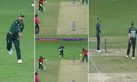 2 பேட்ஸ்மேன்களும் ஒரே முனையில்.. எளிதான ரன் அவுட் வாய்ப்பை கோட்டை விட்ட பாக்... ரசிகர்கள் கிண்டல்