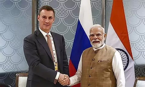 பிரதமர் மோடியுடன் ரஷிய துணை பிரதமர் பேச்சுவார்த்தை
