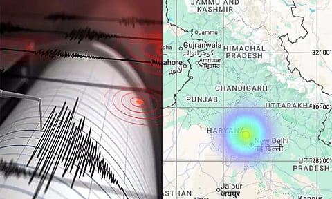அரியானாவில் நிலநடுக்கம் : ரிக்டர் அளவில் 3.4 ஆக பதிவு