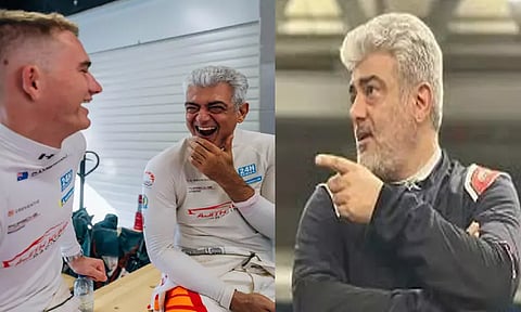 ஸ்பெயினில் நடைபெறவுள்ள கார் பந்தயத்துக்கு தயாரான அஜித்