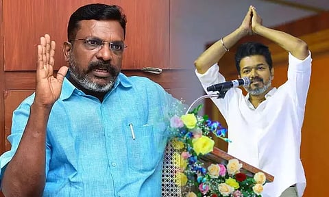விஜய்க்கும், திமுகவிற்கும் ரகசிய தொடர்பு? - திருமாவளவன் பேட்டி