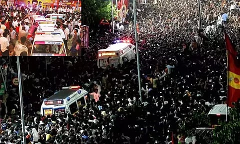 கரூர் கூட்ட நெரிசல்: ஆம்புலன்ஸ் டிரைவர்களிடம் போலீசார் விசாரணை