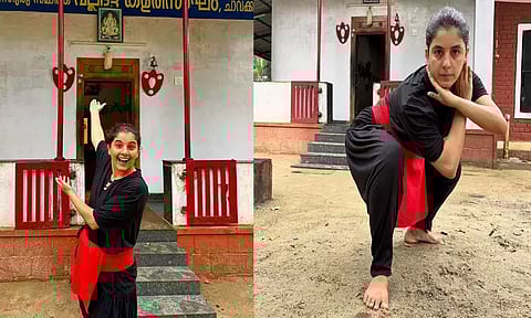 களரி கற்கும் “ரன் பேபி ரன்” பட நடிகை