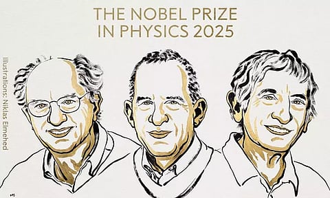 இயற்பியலுக்கான நோபல் பரிசு 3 பேருக்கு அறிவிப்பு