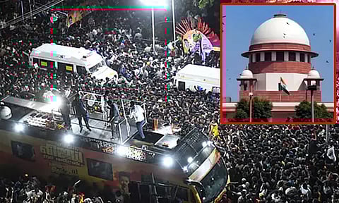 கரூர் சம்பவம்: சிறப்பு புலனாய்வுக் குழுவுக்கு எதிராக சுப்ரீம் கோர்ட்டில் தவெக மேல்முறையீடு