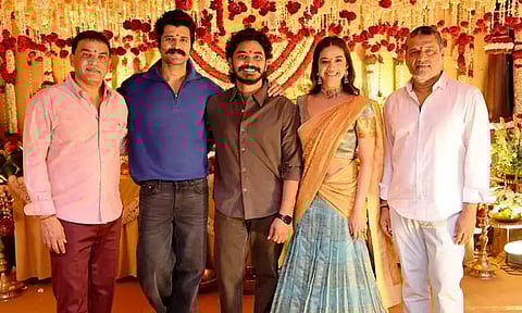 கீர்த்தி சுரேஷ், விஜய் தேவரகொண்டா இணைந்து நடிக்கும் படத்தின் பூஜை கிளிக்ஸ்..!