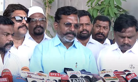 ‘அண்ணாமலை இன்னும் பா.ஜ.க. மாநில தலைவர் என்ற மனநிலையில் இருக்கிறார்’ - திருமாவளவன் சாடல்