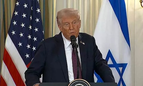 பாலஸ்தீன தனி நாடு பற்றி கேள்வி... டிரம்ப் அளித்த பதில் என்ன?