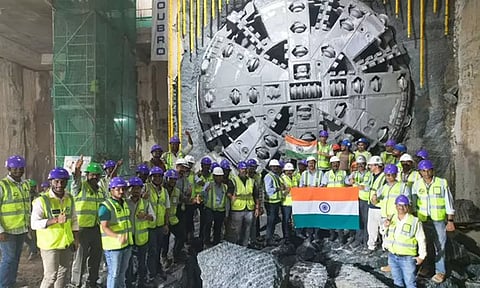 ராயப்பேட்டை - ஆர்.கே.சாலை இடையே சுரங்கம் தோண்டும் பணியை வெற்றிகரமாக முடித்த ‘பவானி’ இயந்திரம்