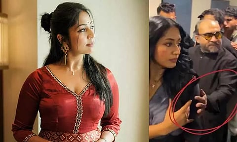 விளம்பர நிகழ்ச்சியில் நவ்யா நாயரை சீண்டிய ரசிகர்